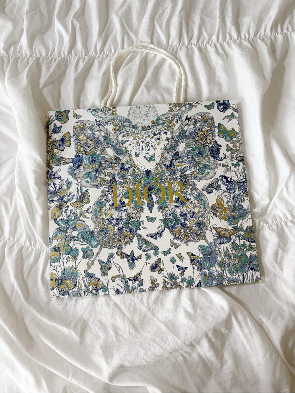 DIOR Authentic Limited Edition “Butterfly Around the World" Shopping Bag